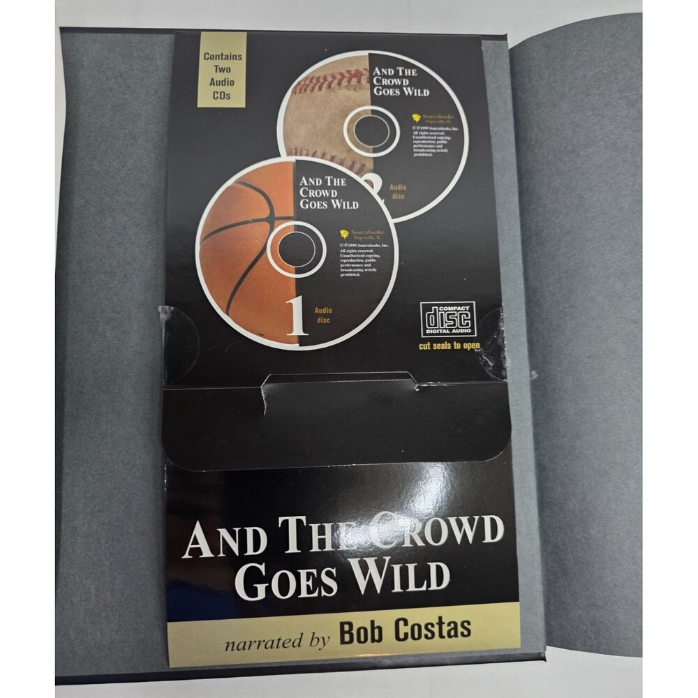 And the Crowd Goes Wild | Hardcover Book with 2 Audio CDs | 1999 Sports History - Picture 7 of 16